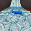 Aglow Light Blue Color Devsena Soft Silk Digital Printed Saree