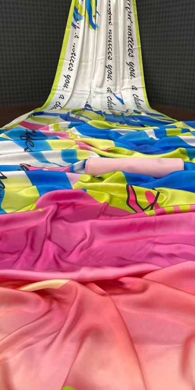 Aglow White & Malty Color Devsena Soft Silk Digital Printed Saree