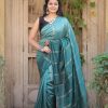 Artful Royal Blue Color Jacquard Rich Pallu On All Over The Saree