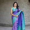 Dazzling Royal Blue Soft Silk Beautiful Rich Pallu All Over Saree