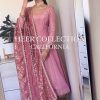 Glamorous Pink Color Jimmy Choo Embroidery Anarkali Suit