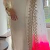 Glamorous White Chinnon Silk Embroidery Work Salwar Suit