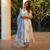 Glamorous White Color Viscose Cotton Printed Work Salwar Suit