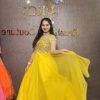 Gorgeous Yellow Color Fox Georgette Embroidery Thread Gown