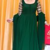 Graceful Green Color Georgette Embroidered Anarkali Suit