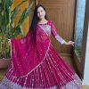 Graceful Rani Color Georgette Sequence Thread Lehenga Choli