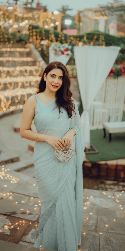 JR 616 Light Blue Color Georgette Sirvoski Support Lace Saree Casual, Wedding, Festive, Events Expected Delivery 4-6 Working Days @1699/- | Designer Sarees, Sarees, Bollywood Sarees, Creative Sarees, Embroidered Sarees, Ethnic Saree, Modern Digital sarees, Party Wear Sarees