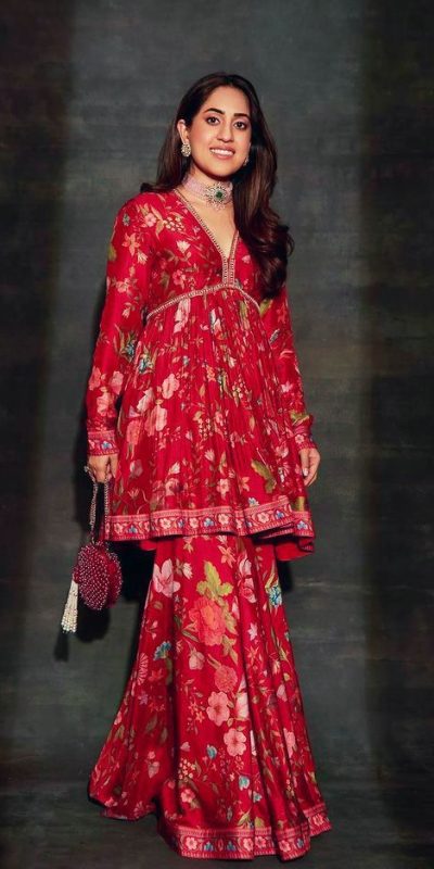 Grand Red Color American lachko Digital Print Work Salwar Suit