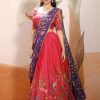 Grand Red Color Chant Crepe Kalamkari Printed Lehenga Choli