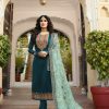 Musical Blue Color Georgette Embroidered Sequence Salwar Suit