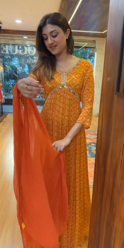 Mystical Yellow Color Foix Georgette Digital Printed Salwar Suit