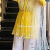 Peaceful Yellow Color Georgette Embroidery Mirror Salwar Suit