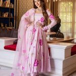 Perfect Pink Color Satin Georgette With Digital Print Anarkali Suit