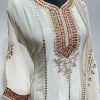 Perfect White Color Georgette Embroidered Sequence Salwar Suit