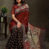 Sublime Black Color Georgette Digital Printed All Over Saree
