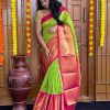 Green Soft Silk Jacquard All Over Saree
