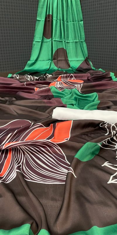 Aglow Green Color Devsena Soft Silk Digital Printed Work Saree