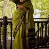 Mehndi Green Soft Silk Cloth Jacquard All Over Saree