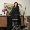 Dazzling Black Color Georgette Thread Sequence Salwar Suit