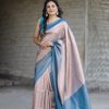 Dazzling Grey Color Soft Silk Beautiful Rich Pallu All Over Saree