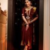 Elegant Maroon Color Soft Lichi Silk Jacquard All Over Saree