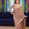 Grand Dusty Color Jimmy Choo Embroidery Sequins Saree
