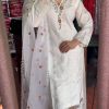 Grand White Color Georgette Embroidery Sequence Salwar Suit