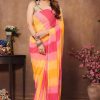 Mystical Pink Color Pure Soft Georgette Silk Design All Over Saree
