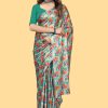 Nice Green Color Devsena Soft Silk Digital Printed Work Saree