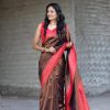 Peaceful Coffee Color Soft Silk Beautiful Rich Pallu All Over Saree