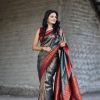 Peaceful Grey Color Soft Silk Beautiful Rich Pallu All Over Saree