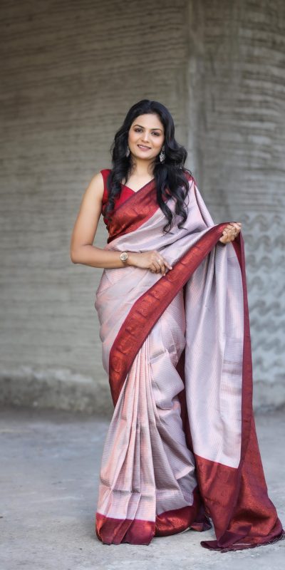Peaceful Purple Color Soft Silk Beautiful Rich Pallu All Over Saree