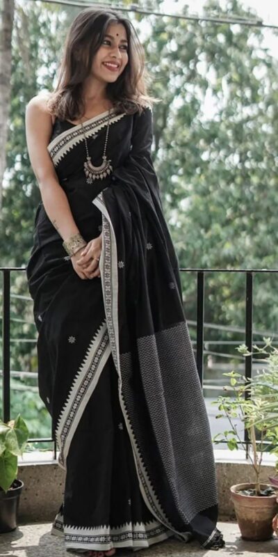 KP 5074 Black Color Soft Lilan Slab Weaving Work Saree Casual, Party Wear, Wedding, Events Etc. Expected Delivery 4-6 Working Days @1449/- | Designer Sarees, Sarees, Bollywood Sarees, Creative Sarees, Embroidered Sarees, Ethnic Saree, Modern Digital sarees, Party Wear Sarees