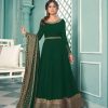 Aglow Green Color Georgette Embroidery Sequence Sharara Suit