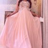 Aglow Pink Color Georgette Embroidery Dori And Multi Gown