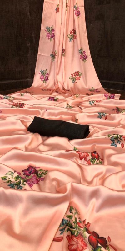 Graceful Orange Color Devsena Soft Silk Digital Printed Saree