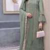 Grand Green Color Sequence Georgette Embroidery Salwar Suit