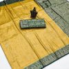 Grand Yellow Soft Silk Beautiful Rich Pallu All Over Saree