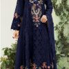 Majestic Blue Color Georgette Embroidery Work Salwar Suit