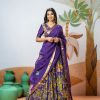 Nice Violet Color Chant Crepe Kalamkari Printed Lehenga Choli