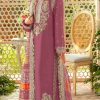 Sightly Pink Color Georgette Embroidery Work Salwar Suit