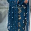 Special Blue Georgette Embroidery Sequence Salwar Suit