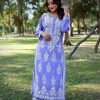 Splendorous Violet Color Rayon Chine Stitched Work Salwar Suit