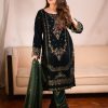 Sublime Green Color Viscose Velvet Embroidery Salwar Suit