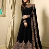 Superb Black Color Georgette Cording Sharara Suit