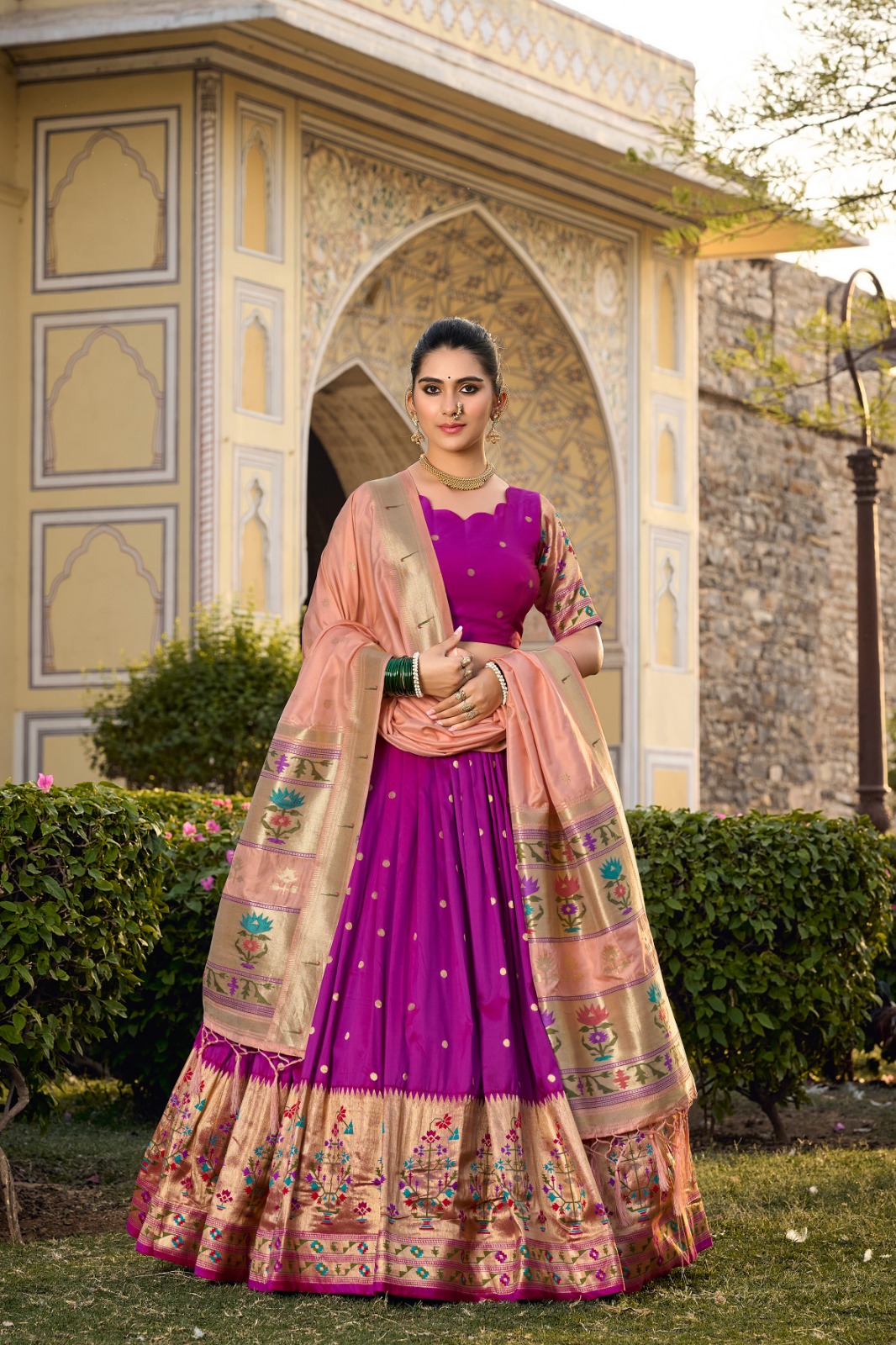 LNB 2021 Purple Jacquard Silk Weaving Zari Lehenga Choli Festive Party Wedding, Events etc. Delivery 4-6 Working Days @4099/- | Lehenga, Bollywood Lehenga, Creative Lehenga, Designer Lehenga, Embroidered Lehenga, Party Wear Lehenga