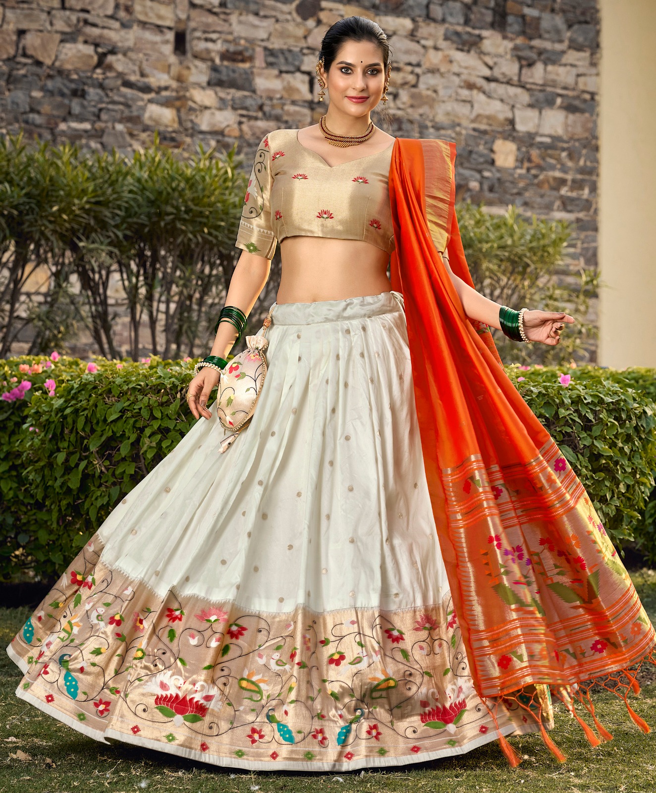 LNB 2021 White Jacquard Silk Weaving Zari Lehenga Choli Festive Party Wedding, Events etc. Delivery 4-6 Working Days @4099/- | Lehenga, Bollywood Lehenga, Creative Lehenga, Designer Lehenga, Embroidered Lehenga, Party Wear Lehenga