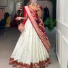 LNB 2005 White Jacquard Silk Weaving Zari Lehenga Choli Festive Party Wedding, Events etc. Delivery 4-6 Working Days @3499/- | Lehenga, Bollywood Lehenga, Creative Lehenga, Designer Lehenga, Embroidered Lehenga, Party Wear Lehenga