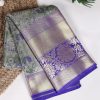 Fancy Pista Color Jacquard Silk Zari Weaving Work Saree