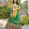 Superb Green Color Choline Kalamkari Digital Print Lehenga Choli